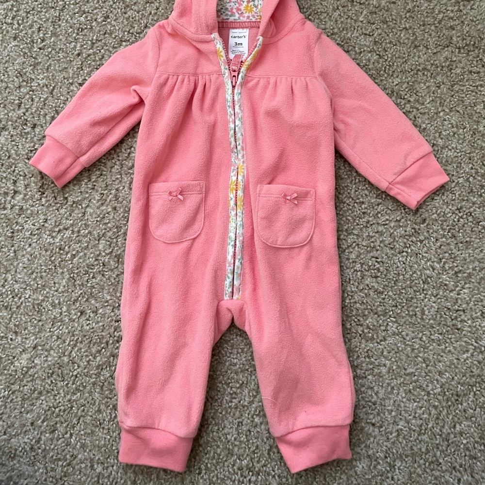Carter’s Fleece Zip-Up Jumpsuit
